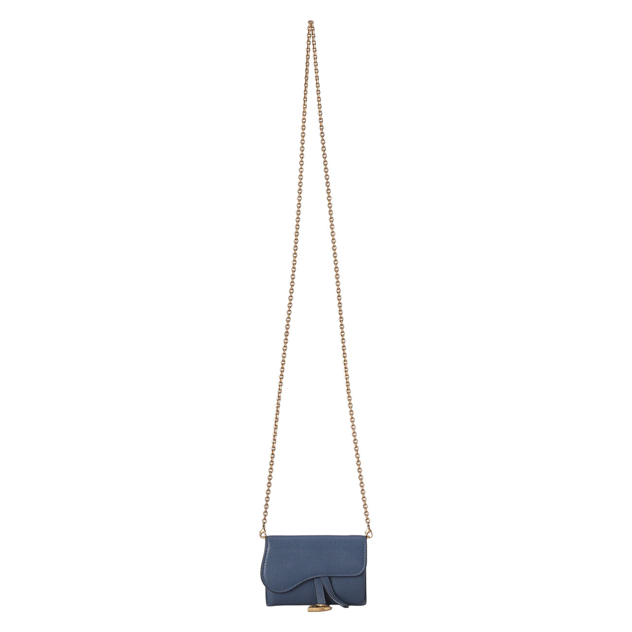 CHRISTIAN DIOR(USED)크리스찬디올 새들 나노 파우치 체인백